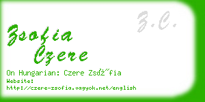 zsofia czere business card